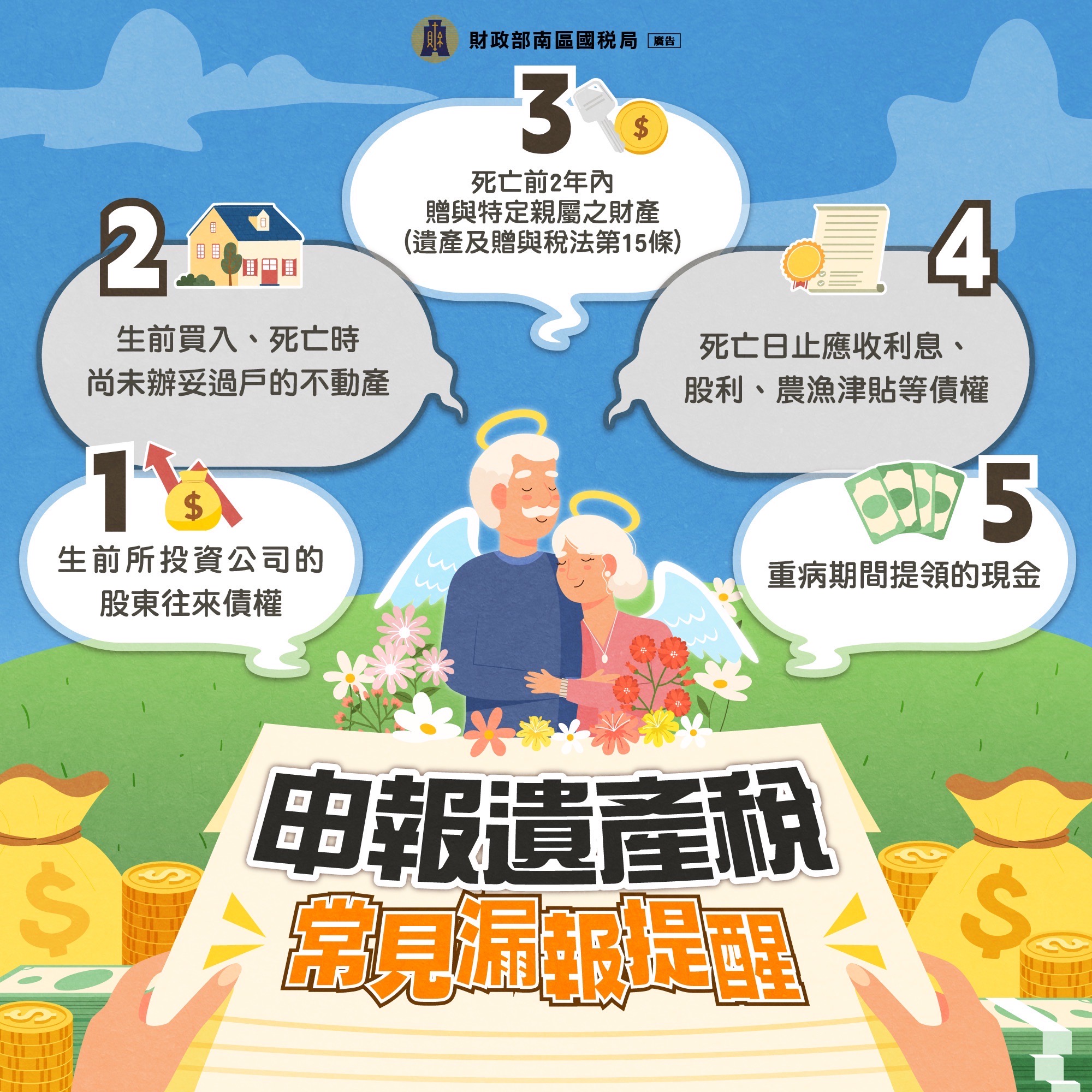 申報遺產稅常見漏報提醒.