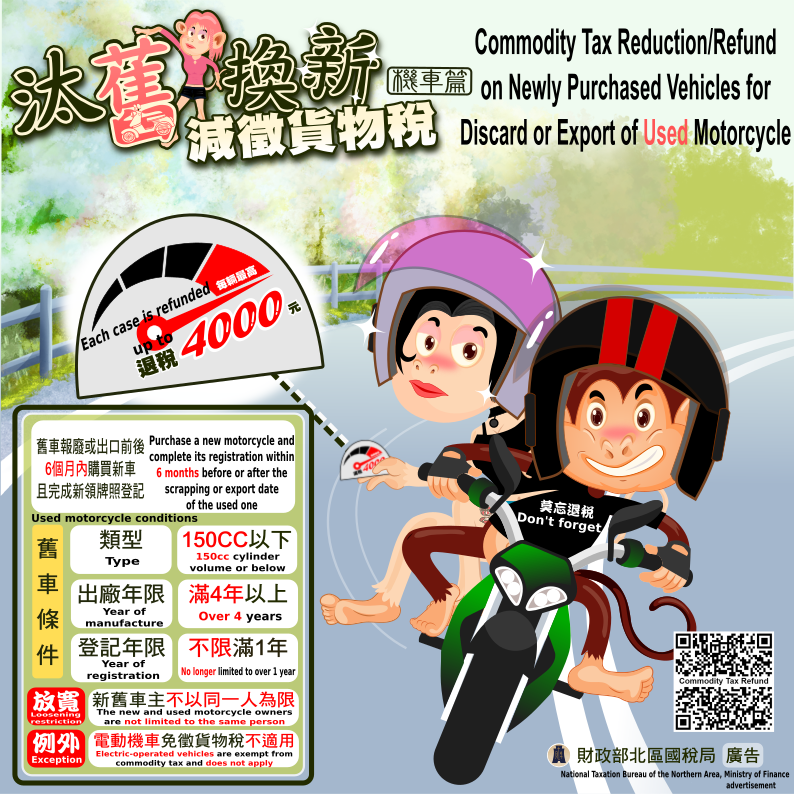 機車汰舊換新減徵貨物稅