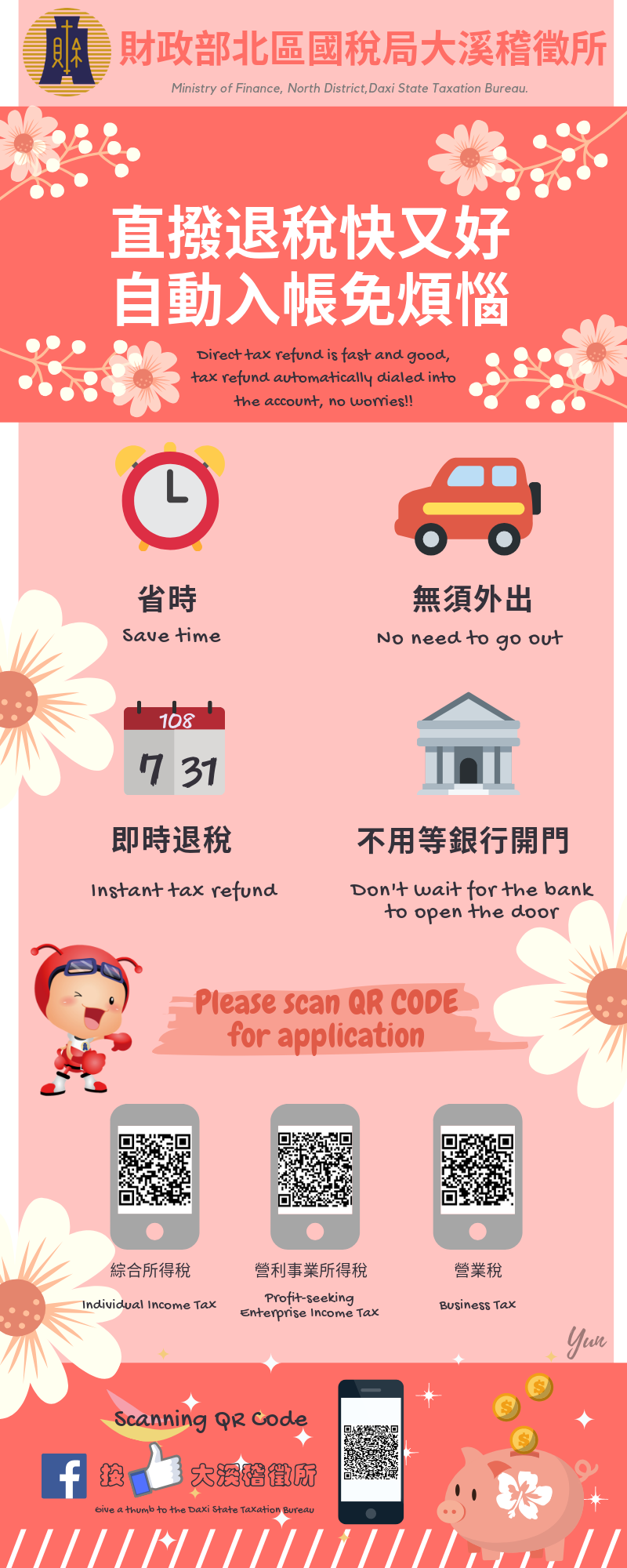 2自動退稅快又好自動入帳免煩惱