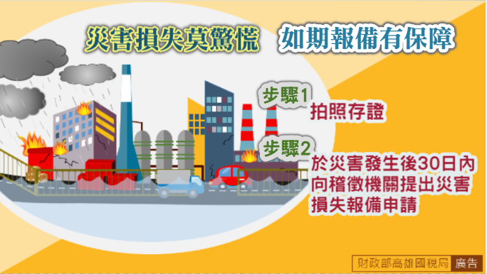 災害損失莫驚慌 如期報備有保障