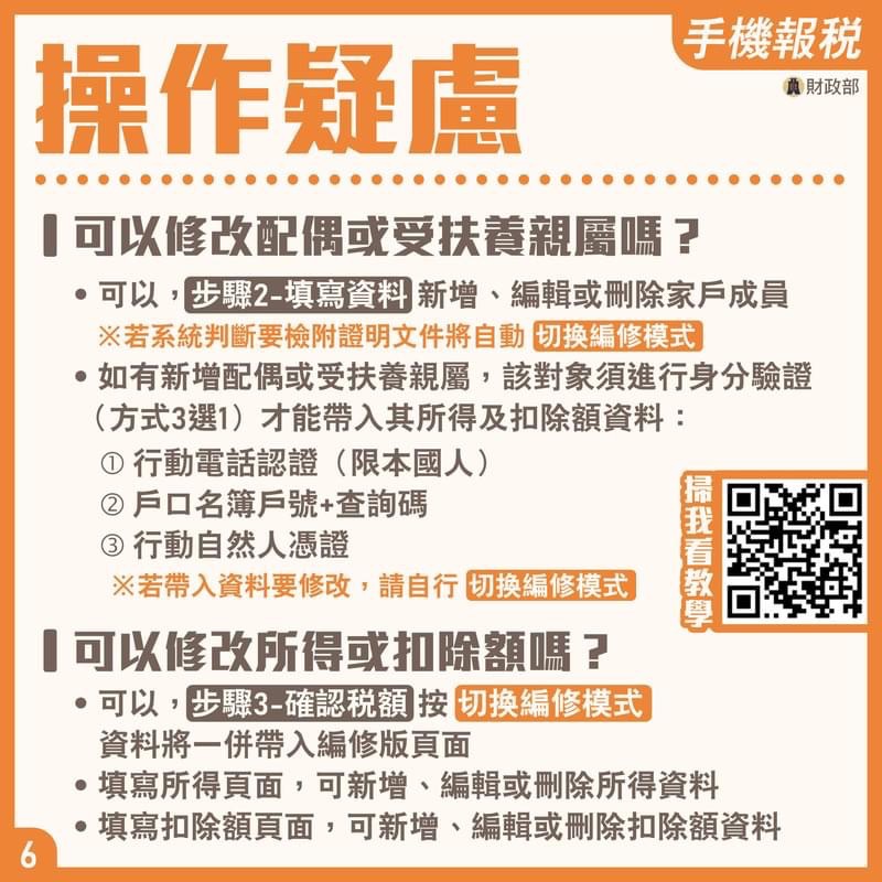 可以修改免稅額及扣除額嗎？
