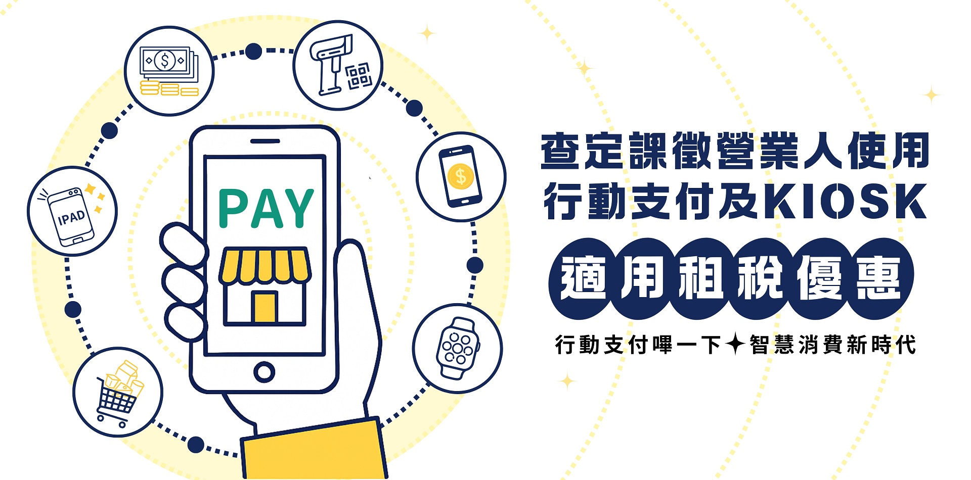查定課徵營業人使用行動支付及多媒體資訊服務機適用租稅優惠專區